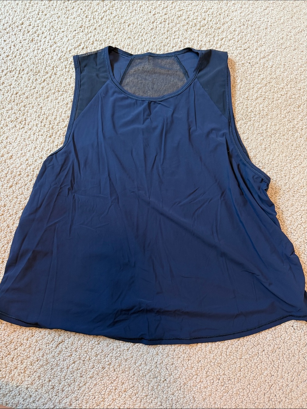lululemon navy blue racerback workout tank